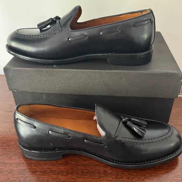 J Crew Mens Ludlow tassel loafers in English leather Sizze 9 - Picture 2 of 5